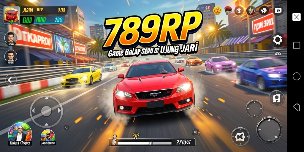 Tampilan gameplay Racing yang mendebarkan di 789RP.