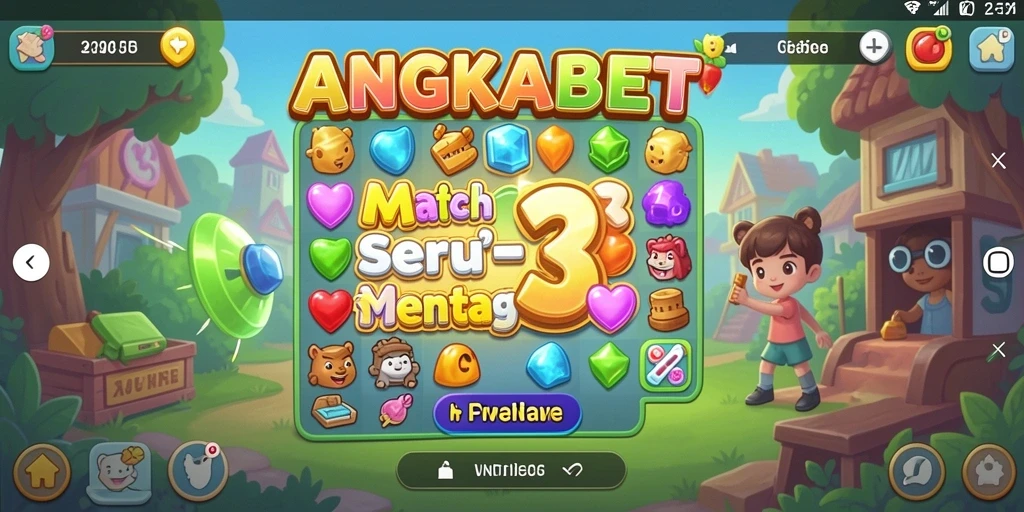 Tampilan gameplay seru dari ANGKABET dengan kombinasi item.