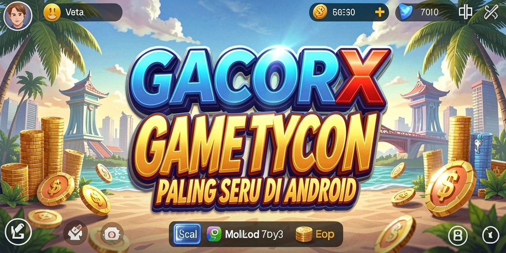 Tampilan gameplay GACORX yang menarik dalam mengelola bisnis Tycoon.