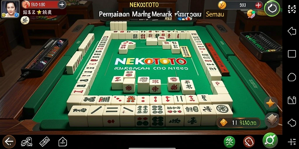 Tampilan menarik saat bermain Mahjong di NEKOTOTO.