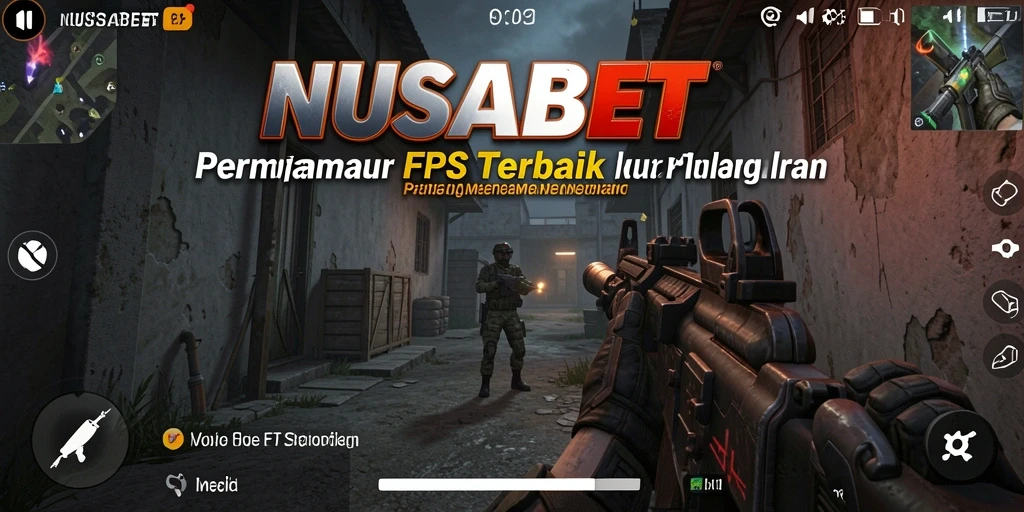 Screenshot menunjukkan aksi menegangkan dalam pertempuran FPS NUSABET.
