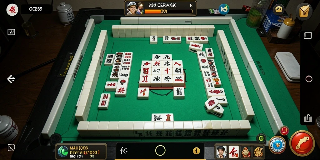 Tampilan gameplay OCE69 Mahjong yang menarik dan seru.