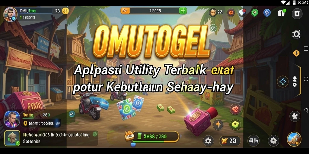 Tampilan antarmuka pengguna OMUTOGEL yang sederhana dan fungsional.