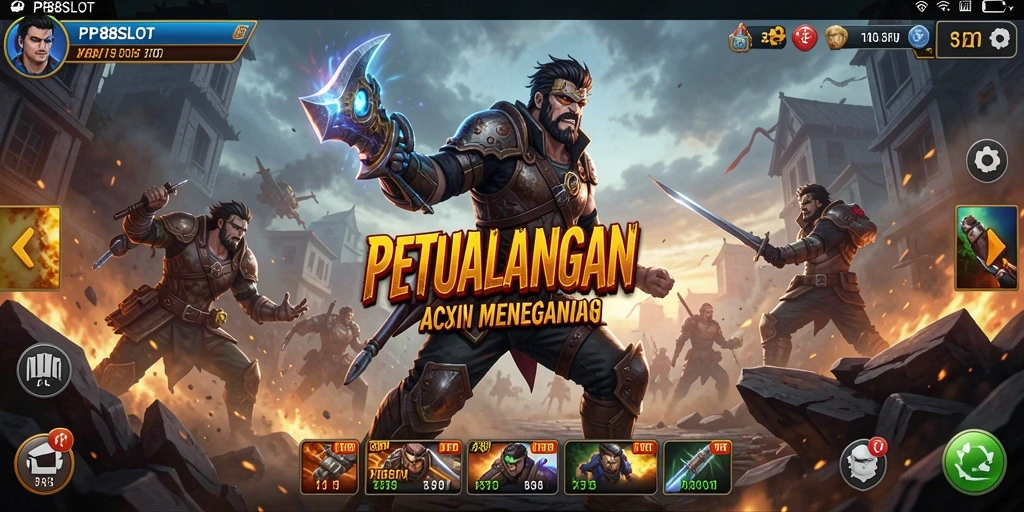 Tampilan gameplay mendebarkan dari PP88SLOT dalam aksi.