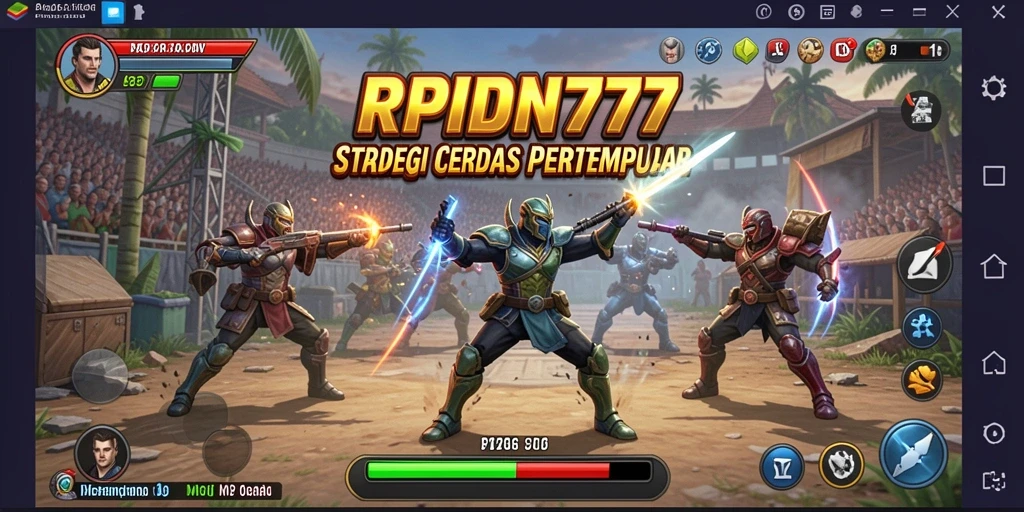 Tampilan gameplay menarik dari RPIDN777 dengan pertempuran strategis.
