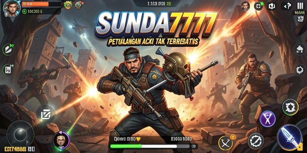 Tampilan aksi mendebarkan dalam gameplay SUNDA777.